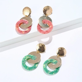 Wholesale Round Sheet Metal Earrings