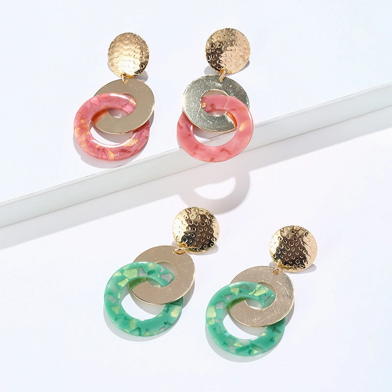 Wholesale Round Sheet Metal Earrings