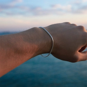 Wholesale Round Snake Chain Stainless Steel Gold Plated Versatile Bracelet