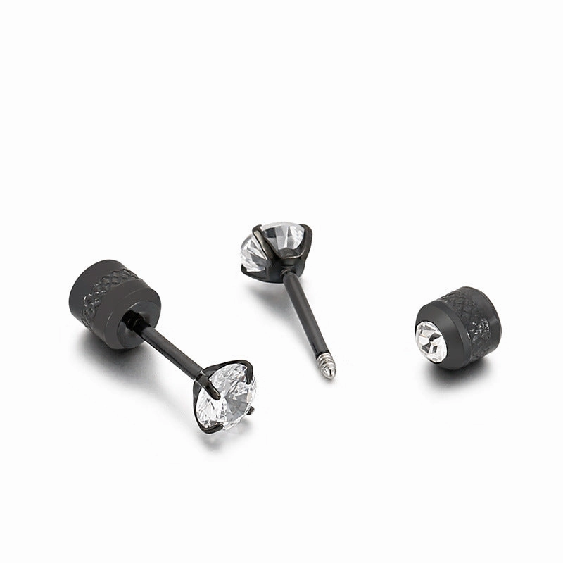 Wholesale Round Zircon Fine Needle Earring
