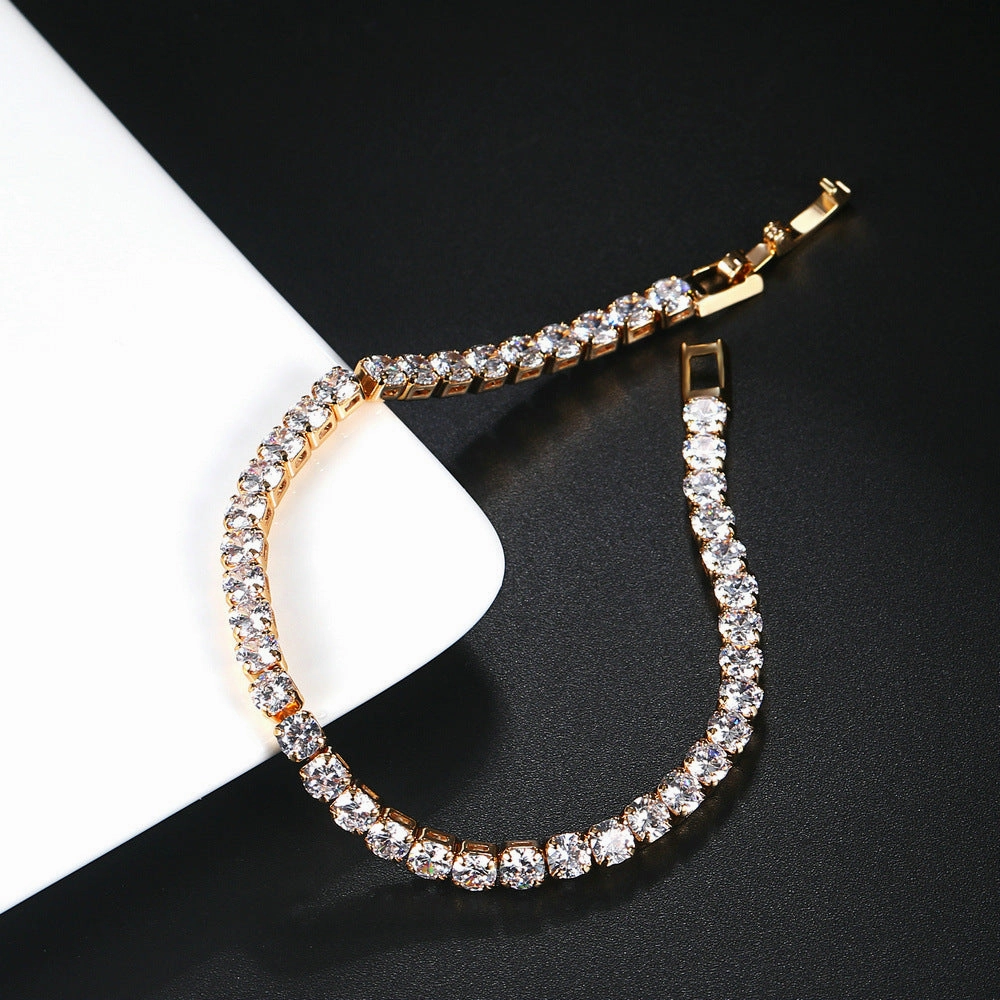 Wholesale Round Zircon Tennis Bracelet