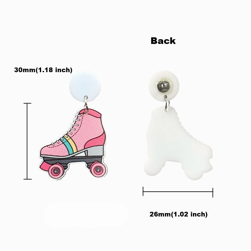 Wholesale Rubik's Cube Acrylic Earrings