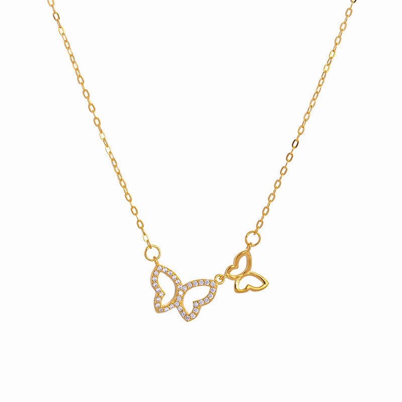 Wholesale S925 Silver Butterfly Necklace