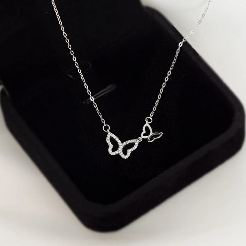 Wholesale S925 Silver Butterfly Necklace