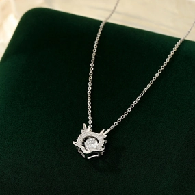Wholesale S925 Silver Dragon Year Smart Zodiac Necklace