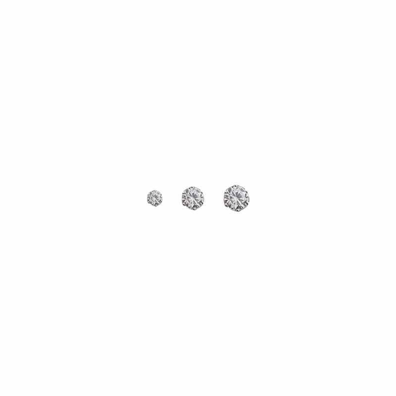Wholesale s925 Silver Needle Set of Six Zircon Copper Earrings