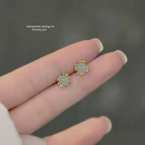 Wholesale s925 Silver Needle Small Alloy Earrings