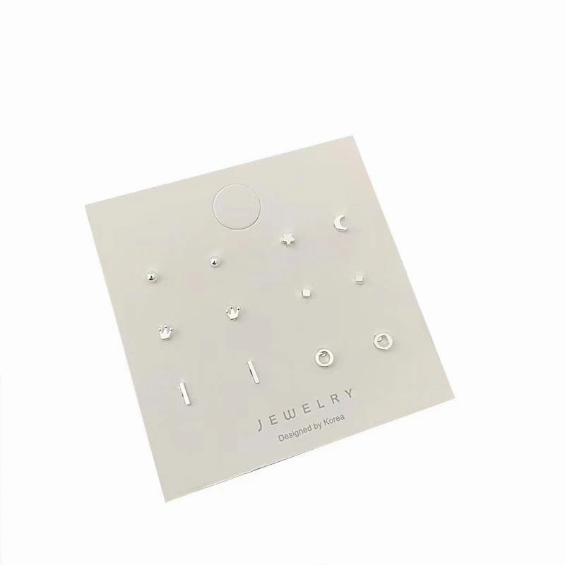 Wholesale S925 Silver Needle Small Earrings Set