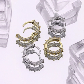 Wholesale S925 Silver Stud Stud Earrings With Diamonds OLY-ES-EXE004