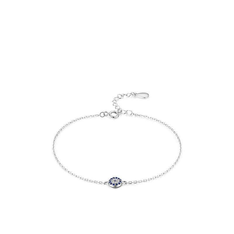 Wholesale S925 Sterling Silver Devil Eyes Micro Setting Bracelet OLY-BT-MoD006