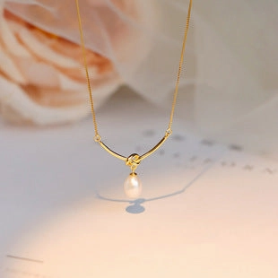 Wholesale S925 Sterling Silver Love Lock Necklace Clavicle Chain