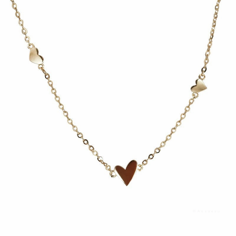 Wholesale S925 Sterling Silver Love Necklace Clavicle Chain