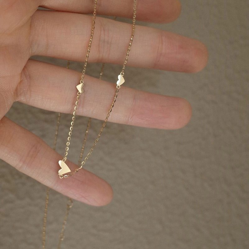Wholesale S925 Sterling Silver Love Necklace Clavicle Chain