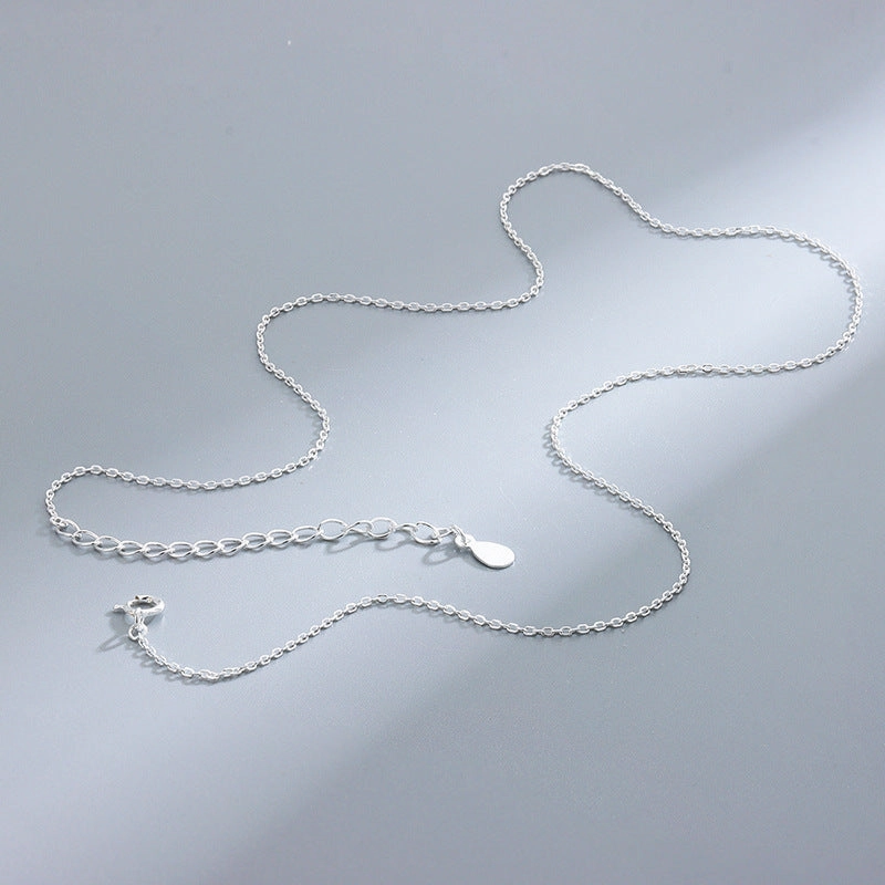 Wholesale S925 Sterling Silver Pendant Free Single Chain Box DIY Clavicle Chain