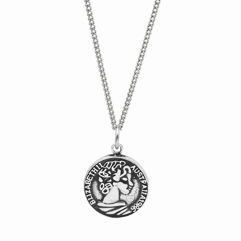 Wholesale S925 Sterling Silver Portrait Medal Clavicle Necklace