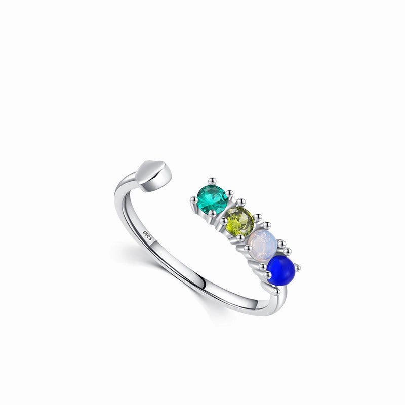 Wholesale S925 Sterling Silver Premium Sense Crystal Ring Bracelet Set OLY-BT-MoD003