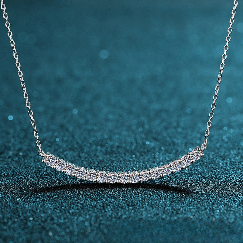 Wholesale S925 Sterling Silver Smiley Face Necklace