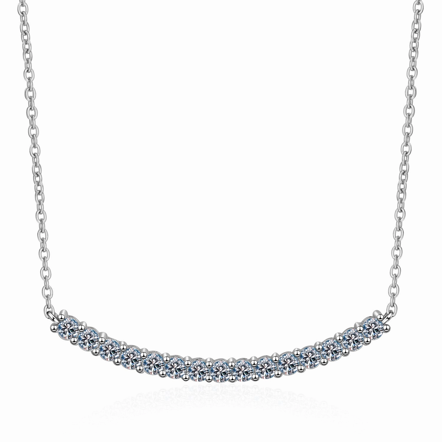 Wholesale S925 Sterling Silver Smiley Face Necklace