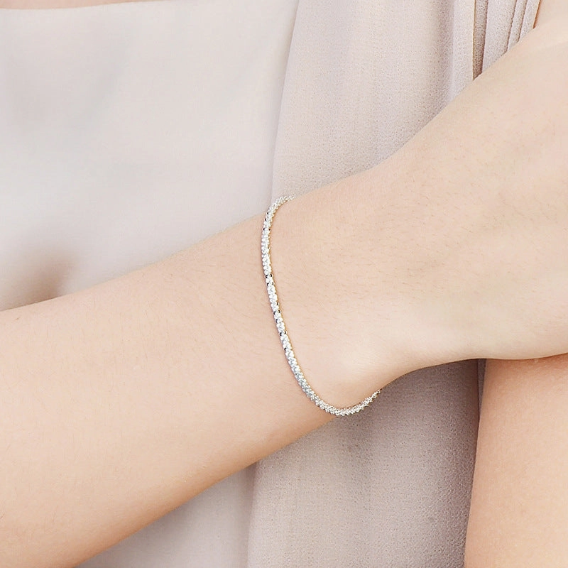 Wholesale S925 Sterling Silver Vegetable Pattern Bracelet OLY-BT-MoD008