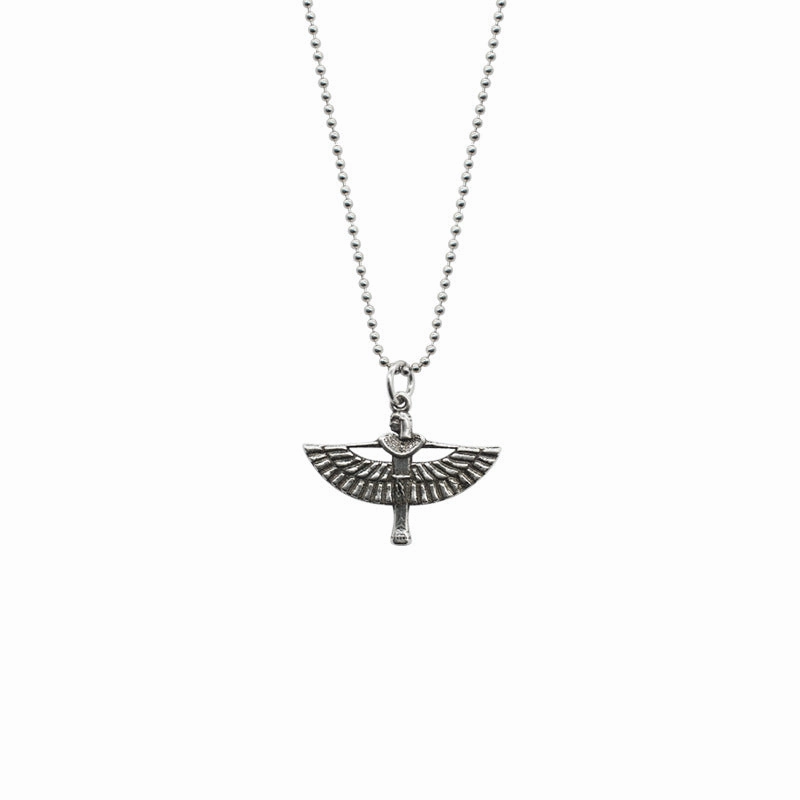Wholesale S925 Sterling Silver Wings Angel Pendant Necklace Clavicle Necklace