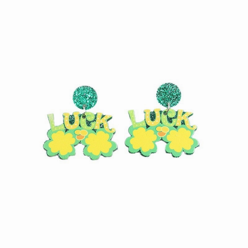 Wholesale Saint Patrick Sunglasses and Acrylic Earrings