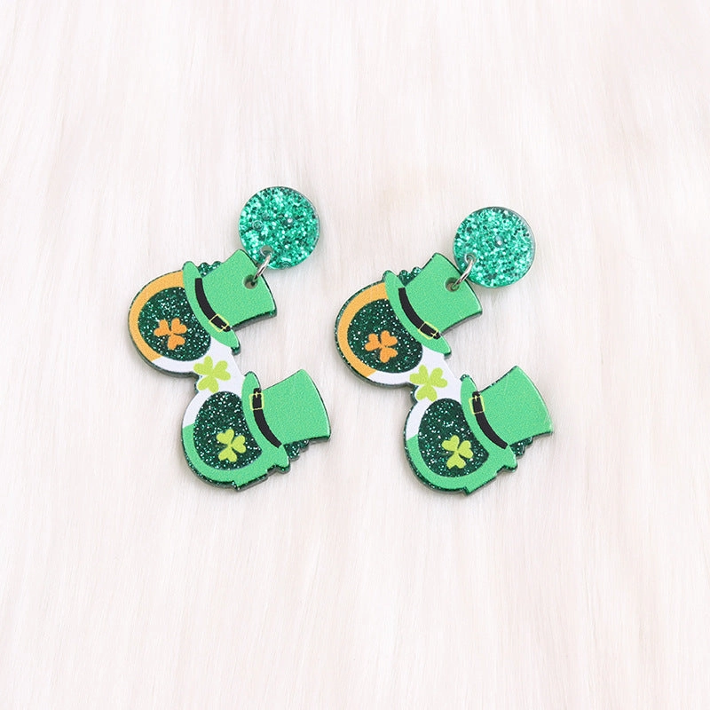 Wholesale Saint Patrick Sunglasses and Acrylic Earrings