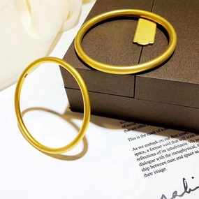 Wholesale Sand Gold Matte Brass Bracelet