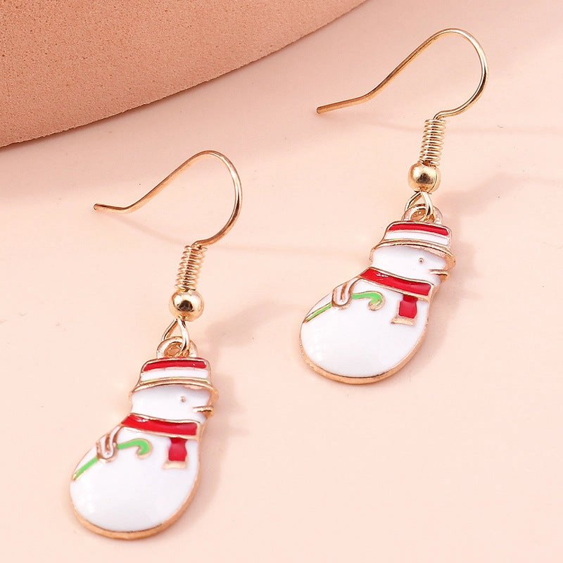 Wholesale Santa Claus Christmas Tree Snowman Snowflake Earrings