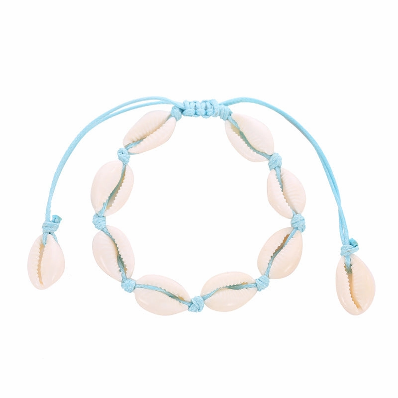 Wholesale Seashells Hand Woven Alloy Bracelet