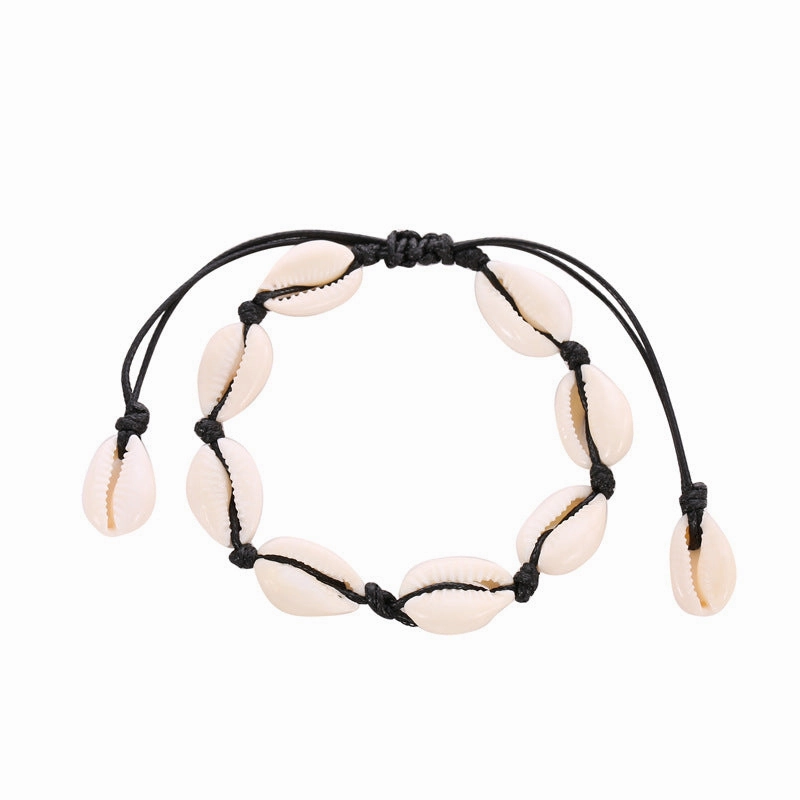 Wholesale Seashells Hand Woven Alloy Bracelet