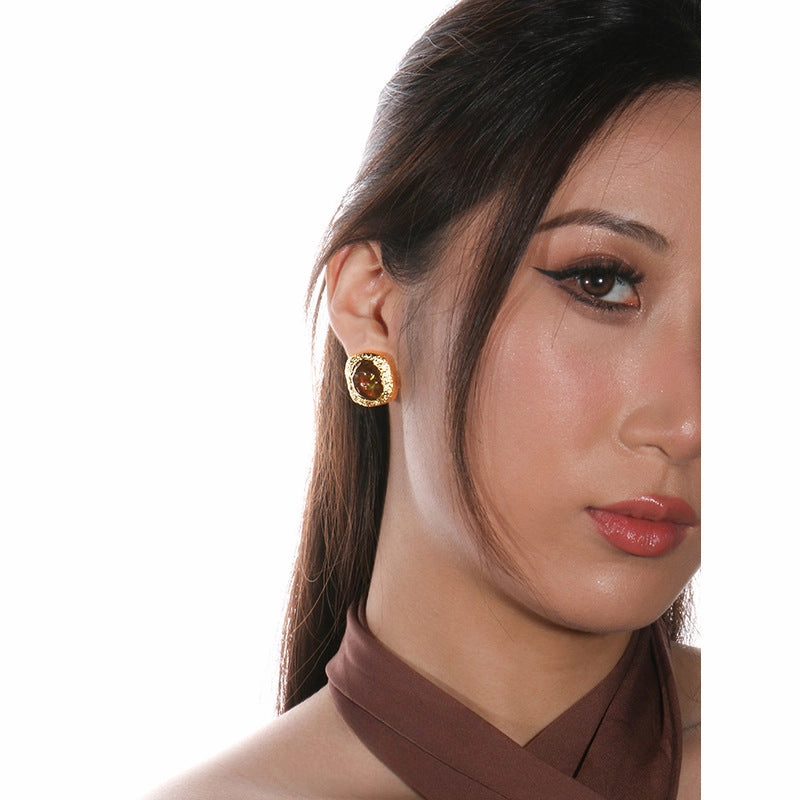 Wholesale Secondhand Tinfoil Vintag Classical Earrings
