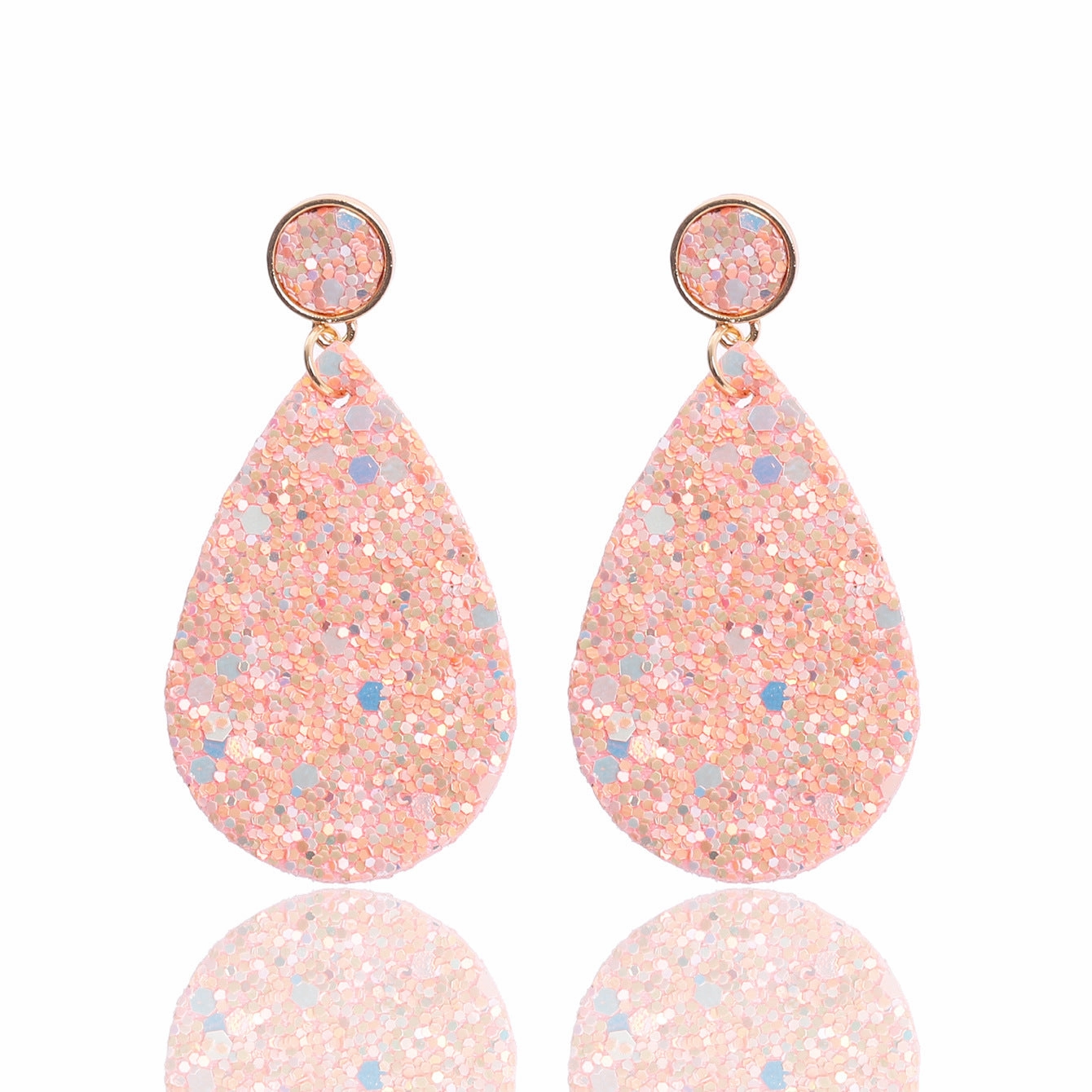Wholesale Sequin Leather Earrings