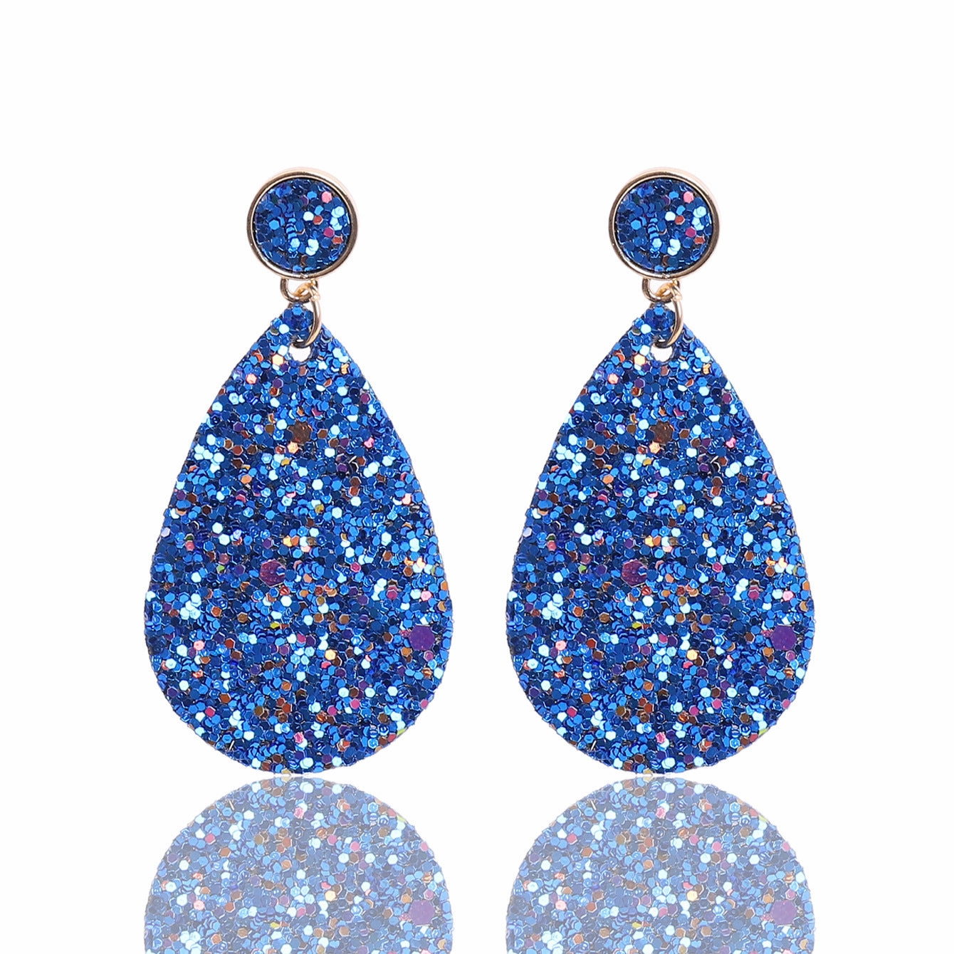 Wholesale Sequin Leather Earrings