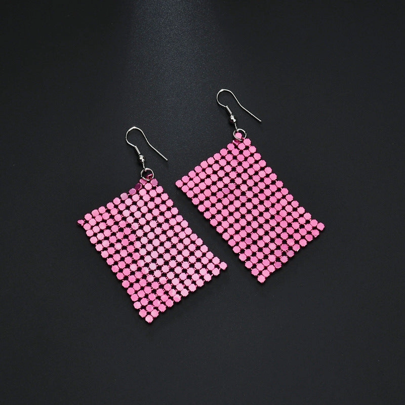 Wholesale Sequin Statemente Aluminum Earrings