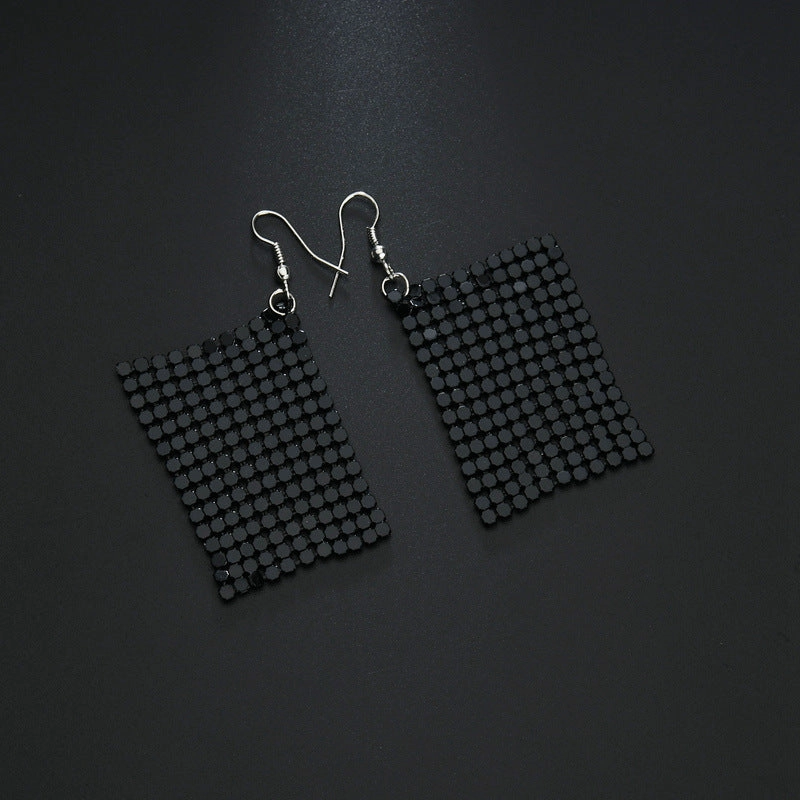 Wholesale Sequin Statemente Aluminum Earrings