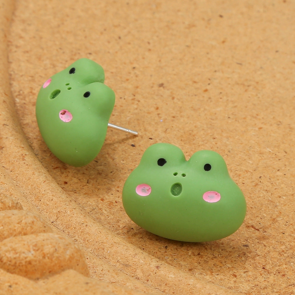 Wholesale Sheep Frogs Elephant Resin Earrings