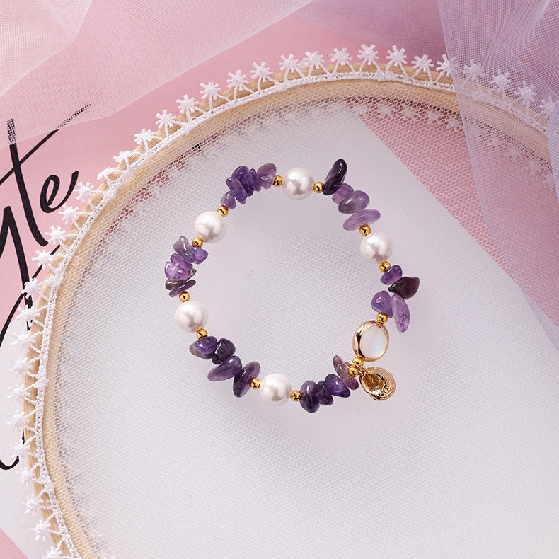 Wholesale Shell Pearl Glass Beaded Bracelet
