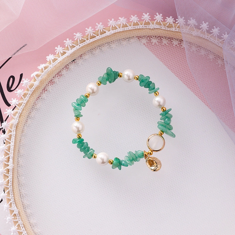 Wholesale Shell Pearl Glass Beaded Bracelet