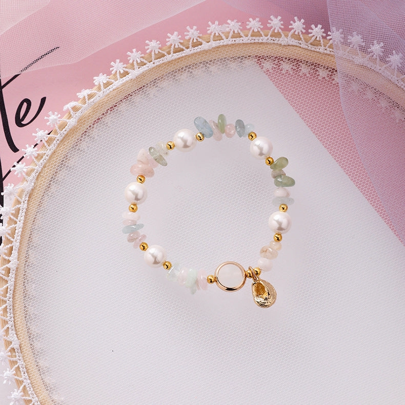 Wholesale Shell Pearl Glass Beaded Bracelet