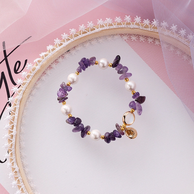 Wholesale Shell Pearl Glass Beaded Bracelet