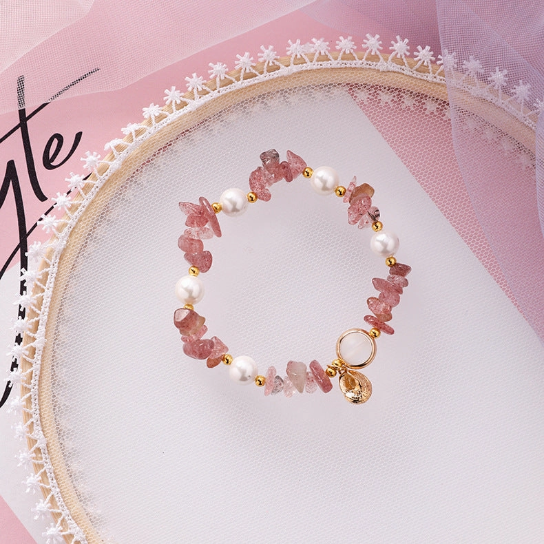 Wholesale Shell Pearl Glass Beaded Bracelet