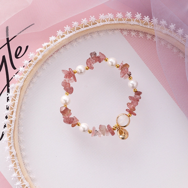 Wholesale Shell Pearl Glass Beaded Bracelet