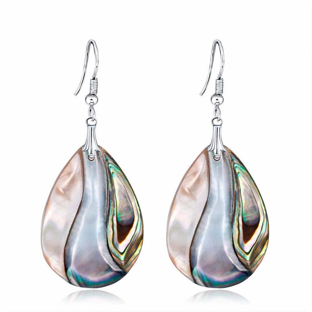 Wholesale Shell Render Water Drop Earrings