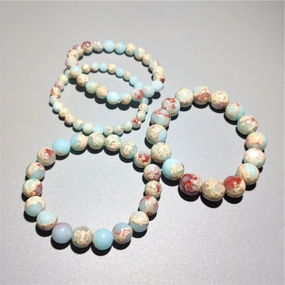 Wholesale Shoushan Stone Verdant Green Bracelet