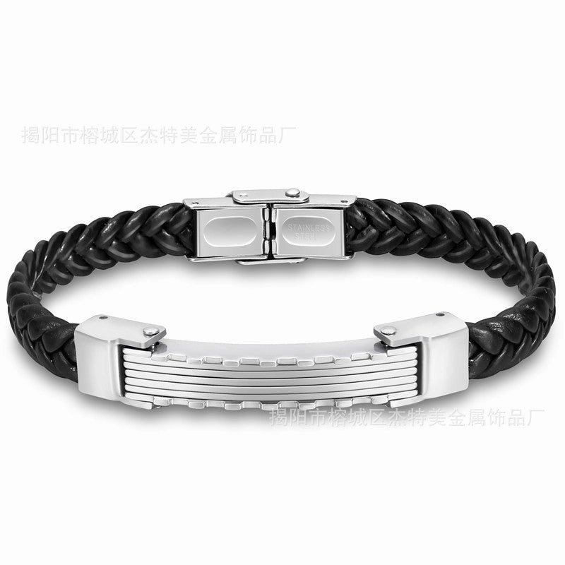 Wholesale Silicone Bracelet Microfiber Titanium Steel Gold-plated Rose Bracelet
