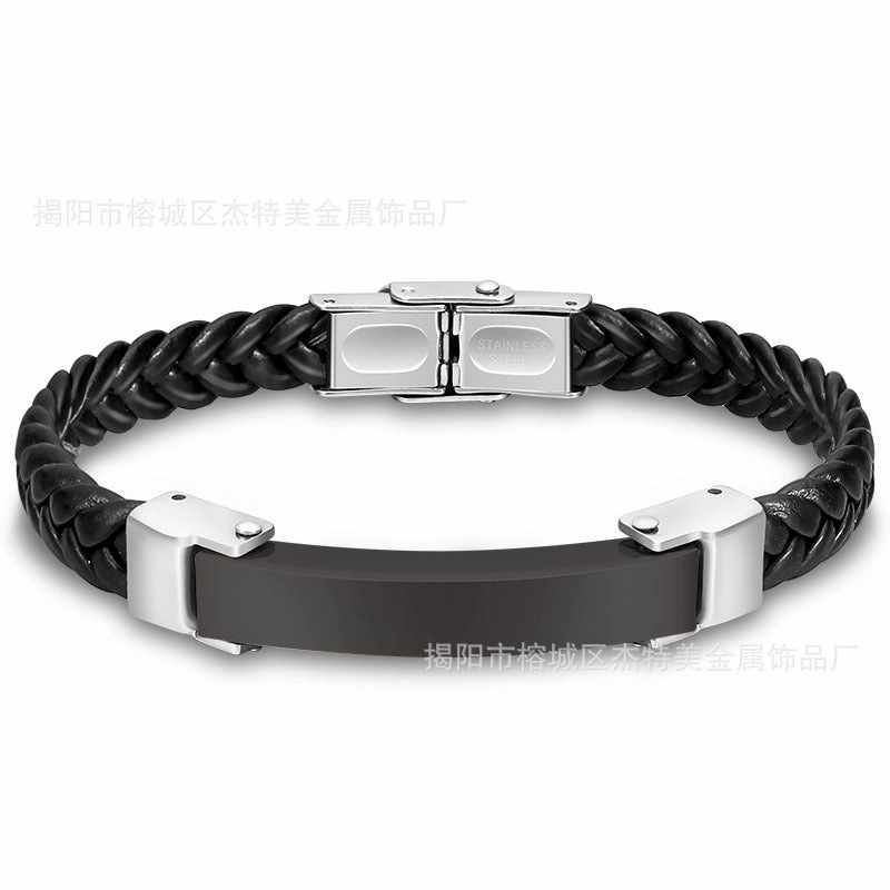 Wholesale Silicone Bracelet Microfiber Titanium Steel Gold-plated Rose Bracelet