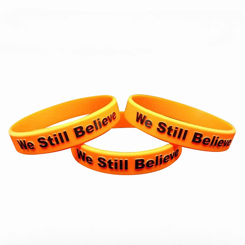 Wholesale Silicone Bump Coloring Glow in the Dark Sports Bracelet
