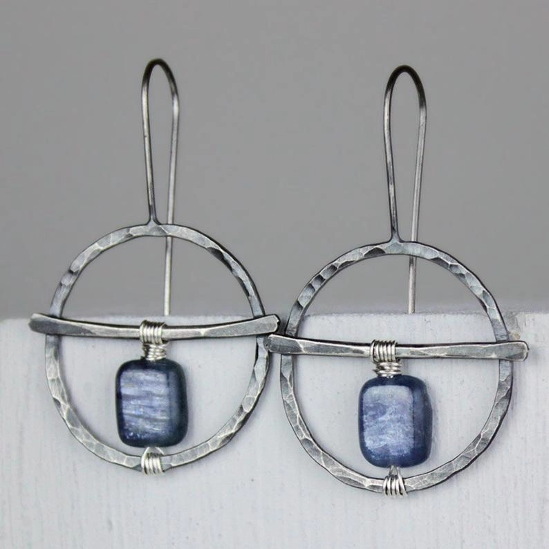 Wholesale Silk Lapis Lazuli Alloy Earrings