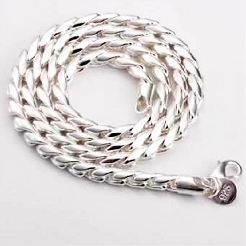 Wholesale Silver Foxtail Alloy Bracelet Jewelry Set