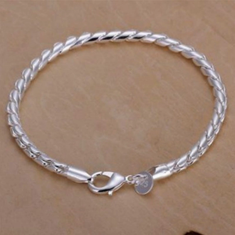 Wholesale Silver Foxtail Alloy Bracelet Jewelry Set